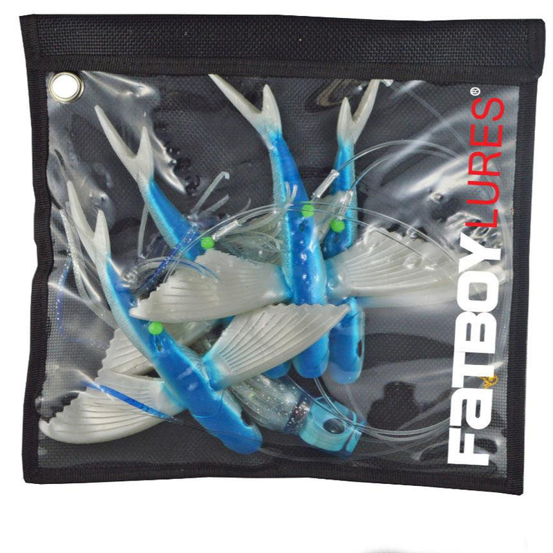 Load image into Gallery viewer, FatBoy Lures Flying Fish Chain Teaser-Teasers-Fatboy Lures-Blue-Fishing Station