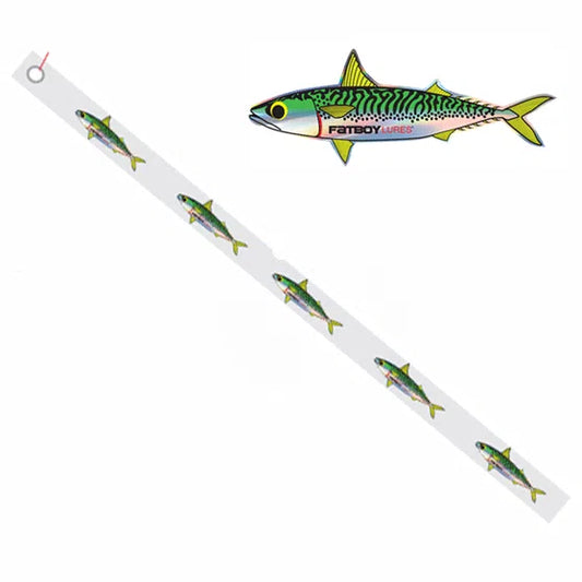 Fatboy Holographic Teaser Strip-Teasers-Fatboy Lures-1 x 5 Green Slimey (5 Fish)-Fishing Station