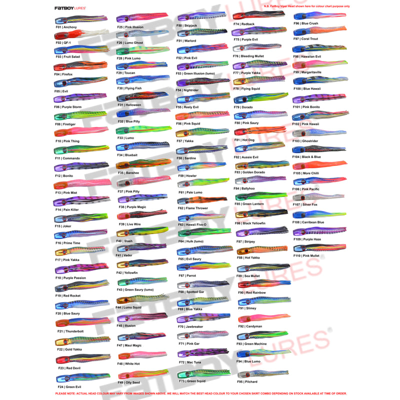 Load image into Gallery viewer, Fatboy Lures 5" Sniper with Custom Single Hook Rig Skirted Trolling Lure-Lure - Skirted Trolling-Fatboy Lures-Candyman - F92-Fishing Station