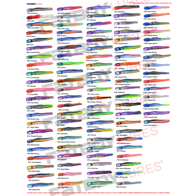 Load image into Gallery viewer, Fatboy Lures 8" C4-Tube with Custom Single Hook Rig Skirted Trollig Lure-Lure - Skirted Trolling-Fatboy Lures-F5 Evil-Fishing Station