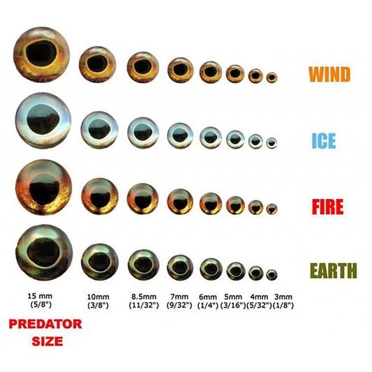 Fish Skull Living Eyes-Fly Fishing - Fly Components-Fish Skull-Earth (Golden Brown)-4mm-Fishing Station