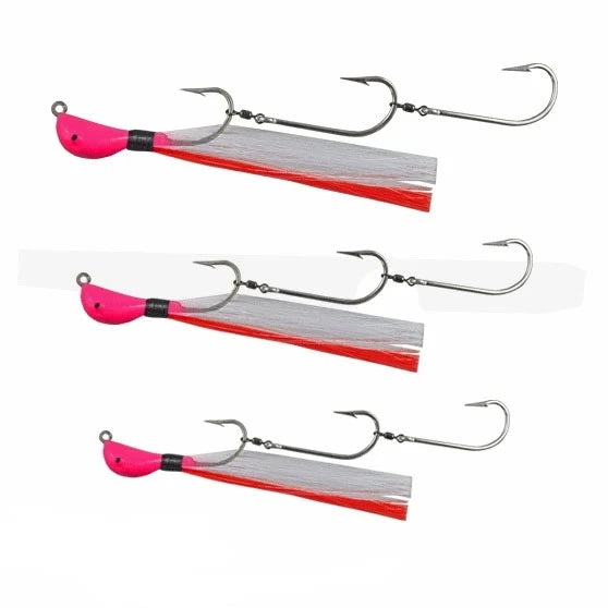 Full Scale Custom Bait Trolling Rig - Banana Head-Hooks - Gang-Full Scale Tackle-Pink-5/0-1oz-Fishing Station