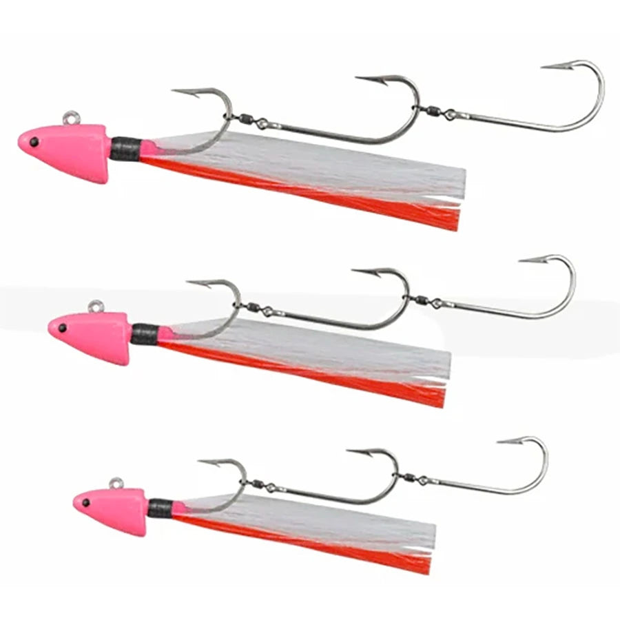 Full Scale Custom Bait Trolling Rig - Shad Head-Hooks - Gang-Full Scale Tackle-Pink-1oz 5/0-Fishing Station