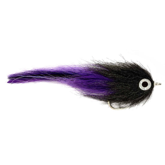 Fulling Mill Brushy Fly-Lure - Saltwater Fly-Fulling Mill-Size 6/0-Black & Purple-Fishing Station