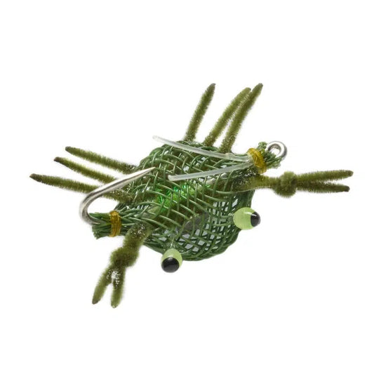 Fulling Mill Micro Flex Crab Fly-Lure - Saltwater Fly-Fulling Mill-Olive-Size 6-Fishing Station