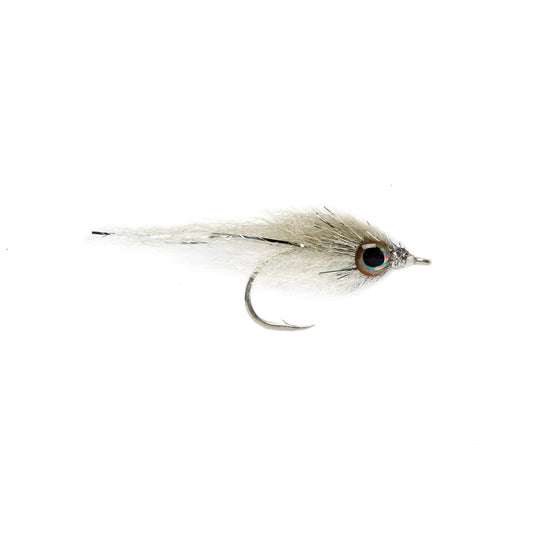Fulling Mill Salty Minnow Fly-Lure - Saltwater Fly-Fulling Mill-Grey & White-2-Fishing Station