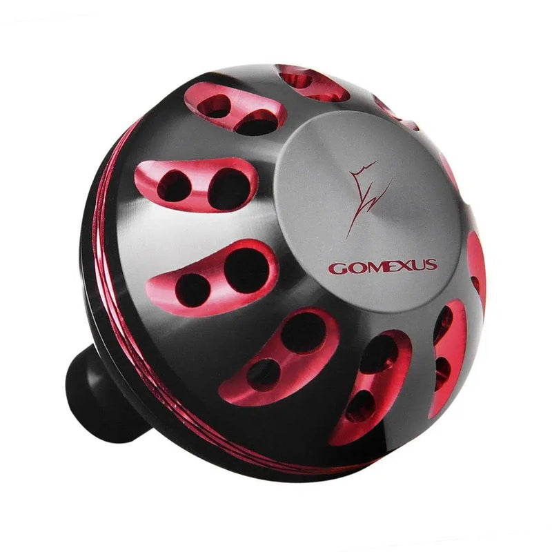 Load image into Gallery viewer, Gomexus CNC Aluminium Reel Power Knob-Reels - Spares & Custom Parts-Gomexus-Black & Red-41mm-Fishing Station