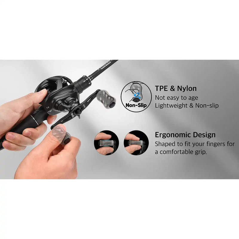 Load image into Gallery viewer, Gomexus TPE Light Power Knob S20-Reels - Spares & Custom Parts-Gomexus-Transparent Black-Fishing Station