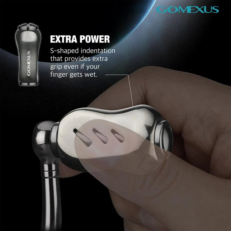 Load image into Gallery viewer, Gomexus Titanium Reel Power Knob 22mm T22-Reels - Spares & Custom Parts-Gomexus-Black-Fishing Station