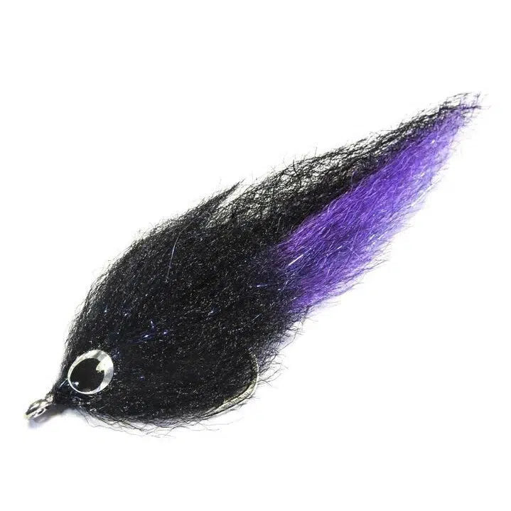 Load image into Gallery viewer, H2O Brush Fly-Lure - Saltwater Fly-H20-Black & Purple Tiger-Size 1/0-Fishing Station