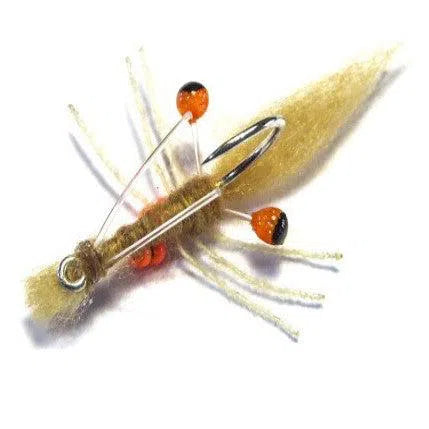 H2O James Sand Prawn Fly-Lure - Saltwater Fly-H20-Camel-Size 4-Fishing Station