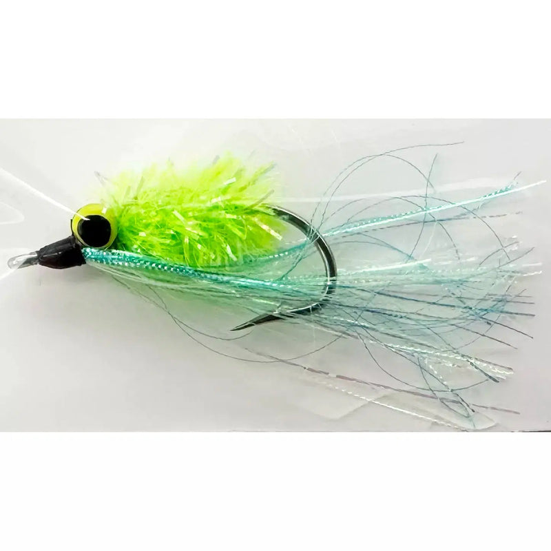 Load image into Gallery viewer, H2O Polarflash Bream Fly-Lure - Saltwater Fly-H20-Chartreuse-Fishing Station