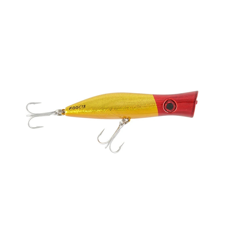 Load image into Gallery viewer, Halco Roosta Popper-Lure - Poppers, Stickbaits & Pencils-Halco-80mm-H53 White/Red-Fishing Station