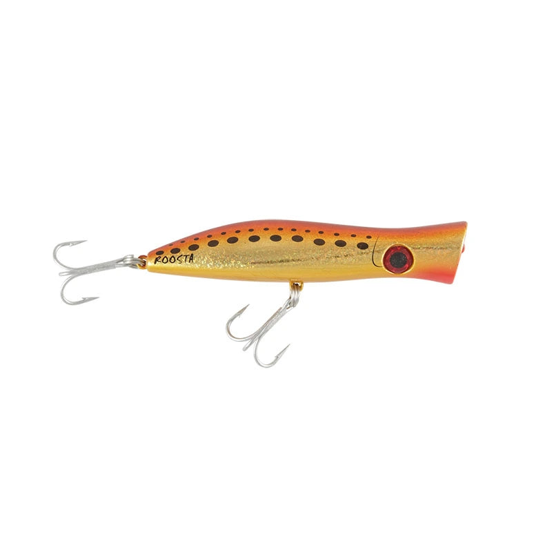 Load image into Gallery viewer, Halco Roosta Popper-Lure - Poppers, Stickbaits & Pencils-Halco-80mm-H53 White/Red-Fishing Station