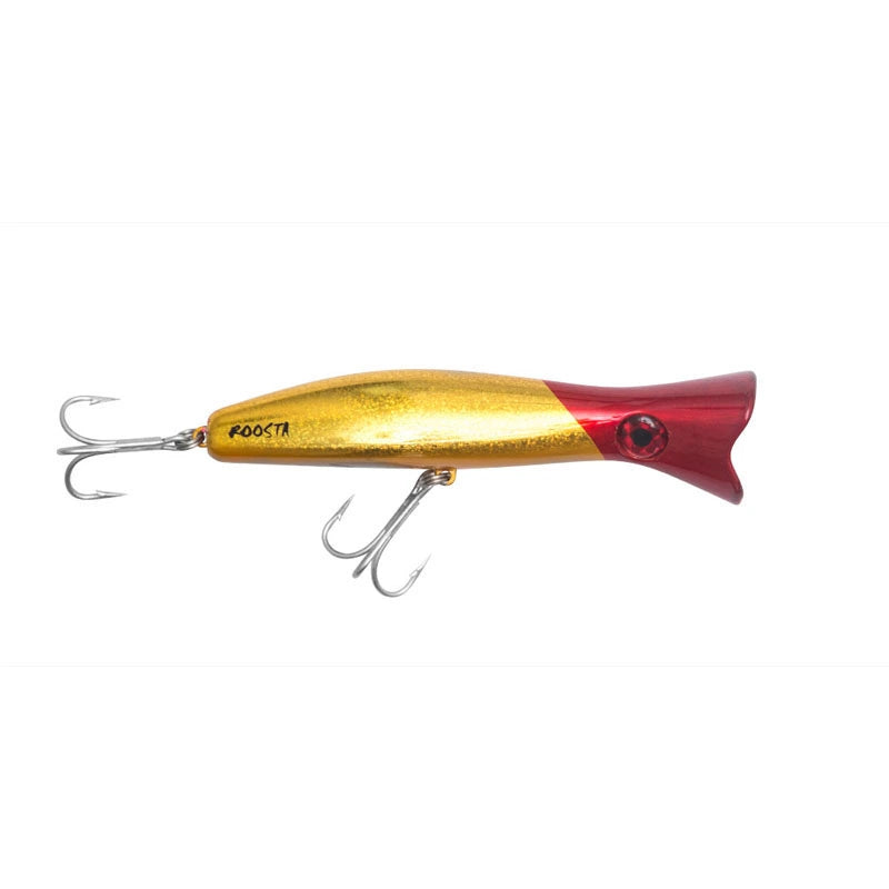Load image into Gallery viewer, Halco Roosta Popper-Lure - Poppers, Stickbaits & Pencils-Halco-80mm-H53 White/Red-Fishing Station