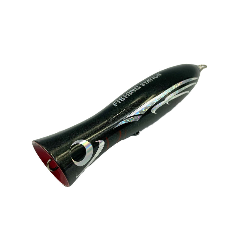 Load image into Gallery viewer, Heru Tuna Popper-Lure - Poppers, Stickbaits & Pencils-Heru-80g-Black Flying Fish-Fishing Station