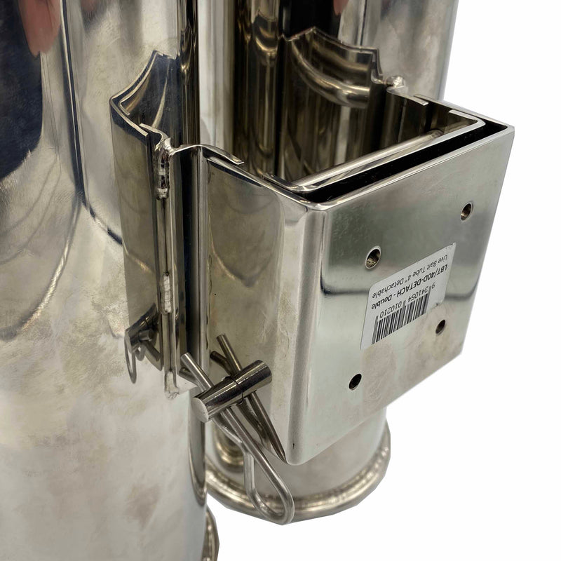 Load image into Gallery viewer, Hookem Double Live Bait Tube (Single Water Inlet) with Detachable Quick Release-Live Bait Tubes-Hookem-4" Diameter Quick Release-Fishing Station