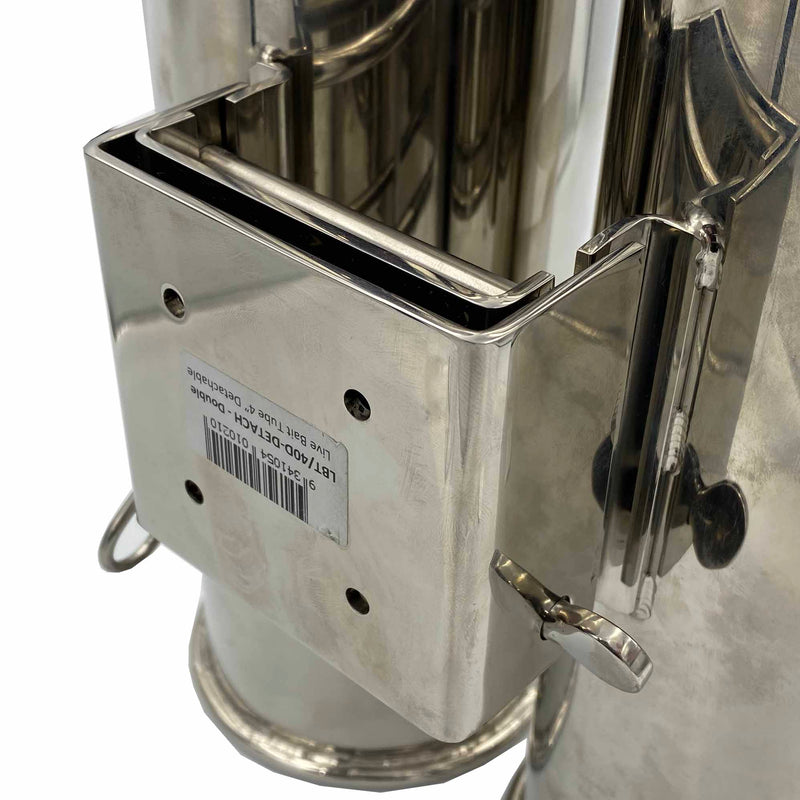 Load image into Gallery viewer, Hookem Double Live Bait Tube (Single Water Inlet) with Detachable Quick Release-Live Bait Tubes-Hookem-4" Diameter Quick Release-Fishing Station