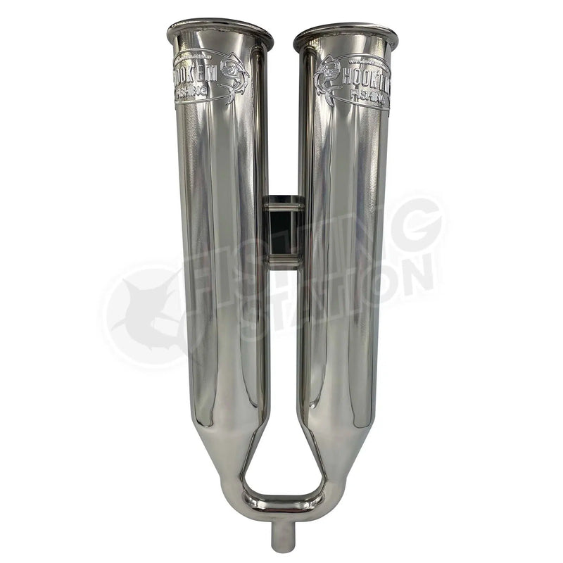 Load image into Gallery viewer, Hookem Double Live Bait Tube (Single Water Inlet) with Detachable Quick Release-Live Bait Tubes-Hookem-4" Diameter Quick Release-Fishing Station