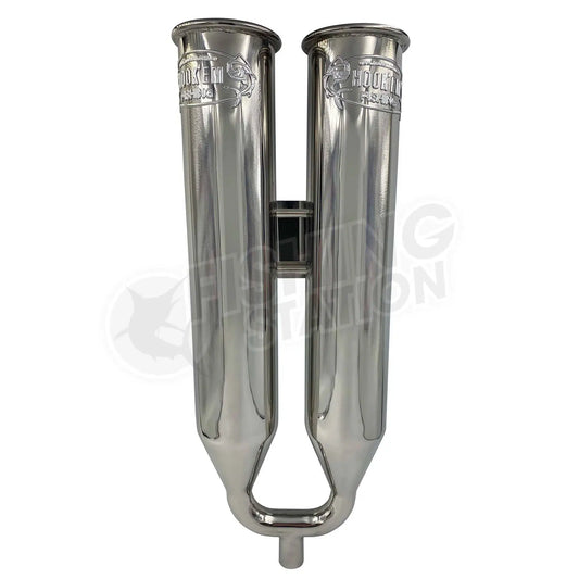 Hookem Double Live Bait Tube (Single Water Inlet) with Detachable Quick Release-Live Bait Tubes-Hookem-4" Diameter Quick Release-Fishing Station