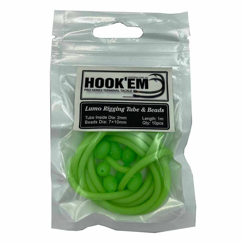 Load image into Gallery viewer, Hookem Rigging Tube & Beads-Terminal Tackle - Beads & Tubing-Hookem-Lumo-2.0mm-Fishing Station