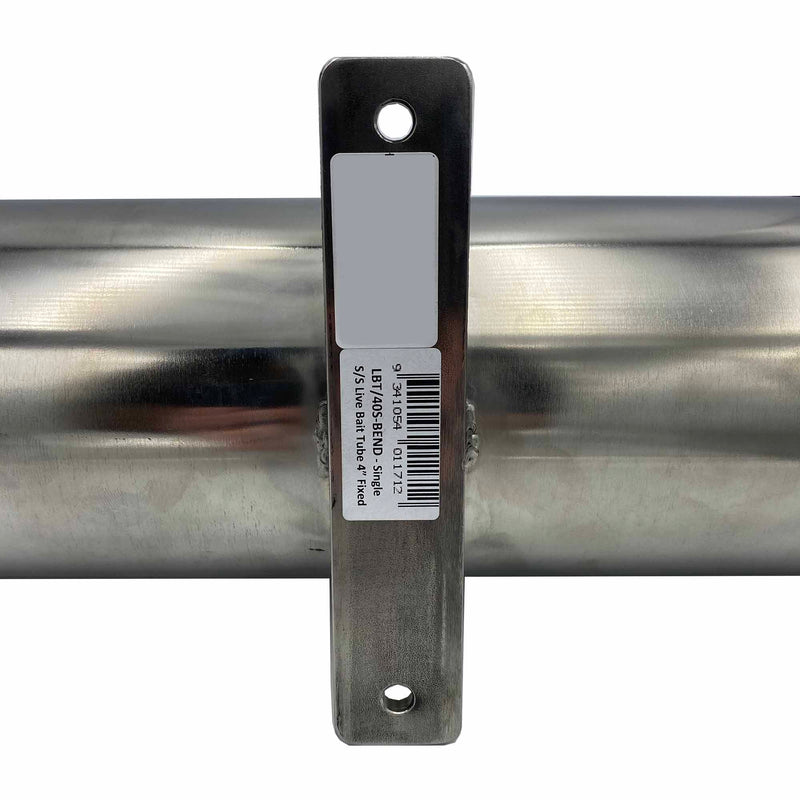 Load image into Gallery viewer, Hookem Single Live Bait Tube with Single Bend and Flange-Live Bait Tubes-Hookem-3" Fixed Mount-Fishing Station