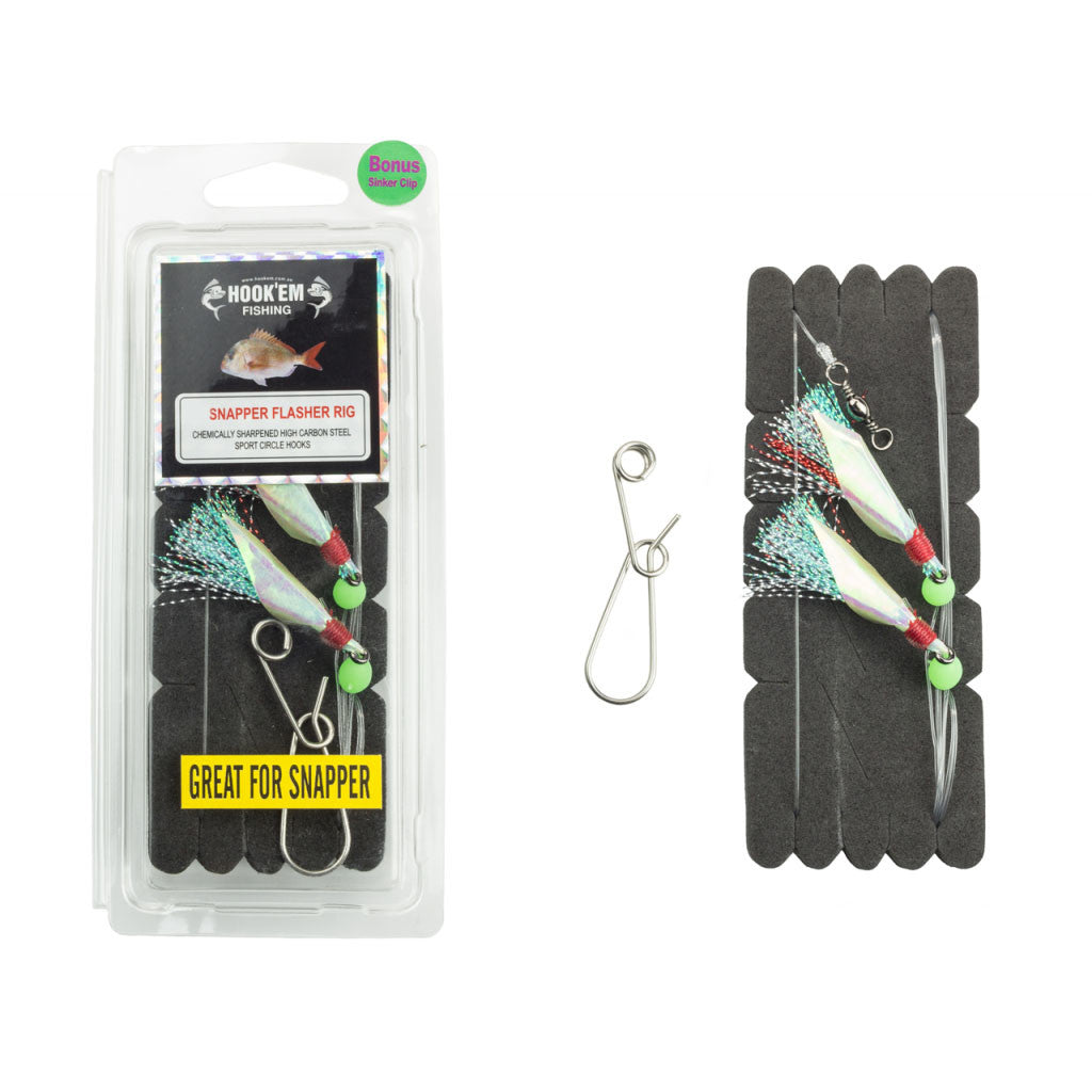 Hookem Snapper Catcher-Terminal Tackle - Pre-Made Rigs-Hookem-Blue/Green-3/0-Fishing Station