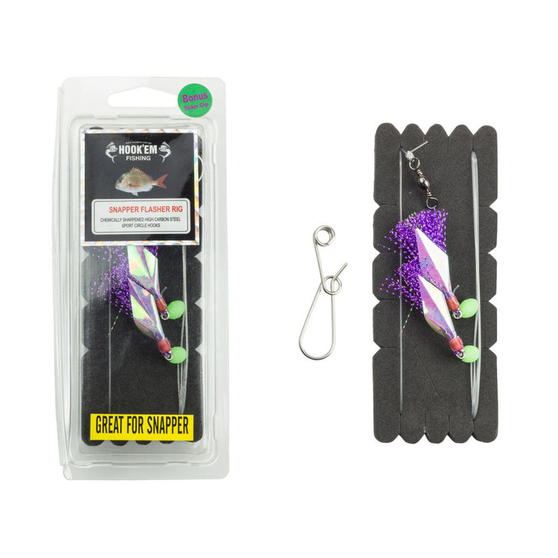 Load image into Gallery viewer, Hookem Snapper Catcher-Terminal Tackle - Pre-Made Rigs-Hookem-Purple-4/0-Fishing Station