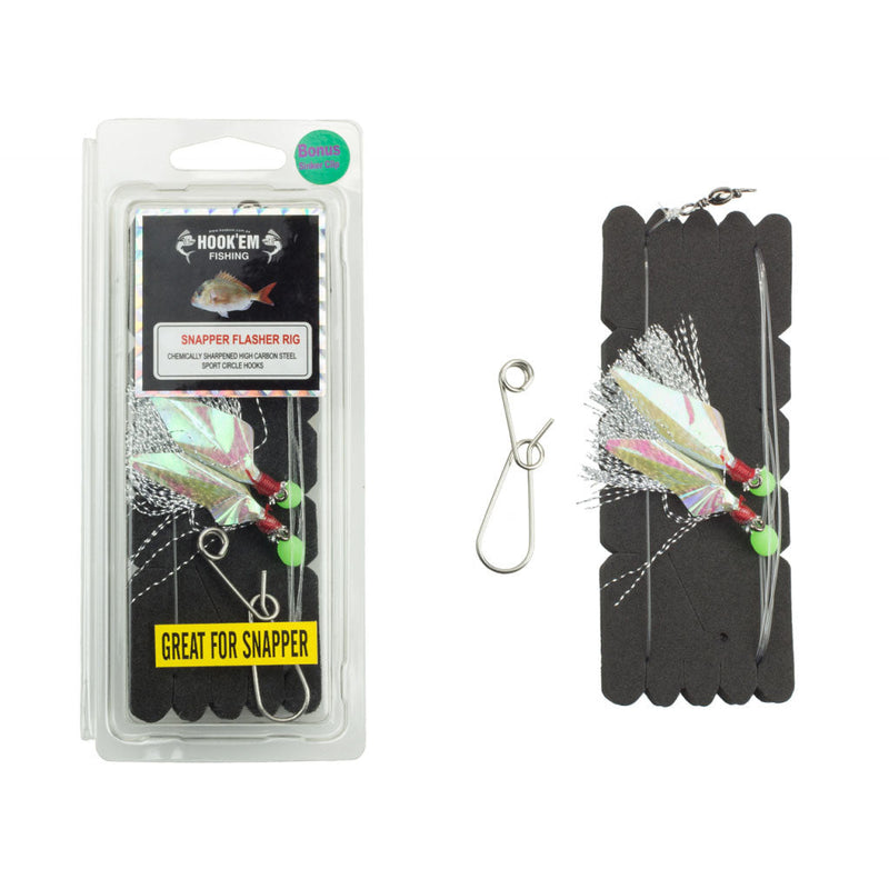 Load image into Gallery viewer, Hookem Snapper Catcher-Terminal Tackle - Pre-Made Rigs-Hookem-Silver-3/0-Fishing Station