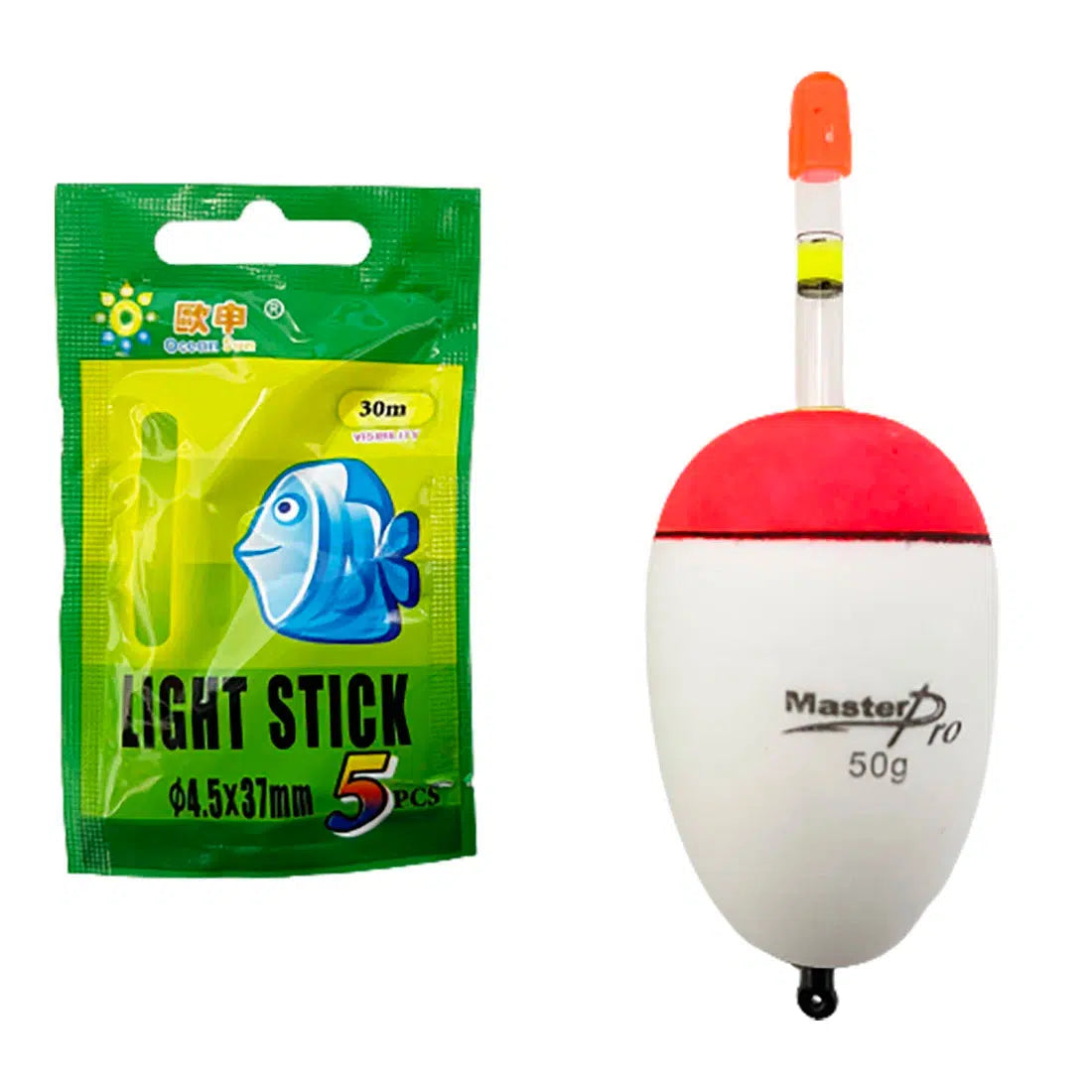 Hookem Squid Float with Glow Stick Attachment (incl Glow Stick) – Fishing  Station