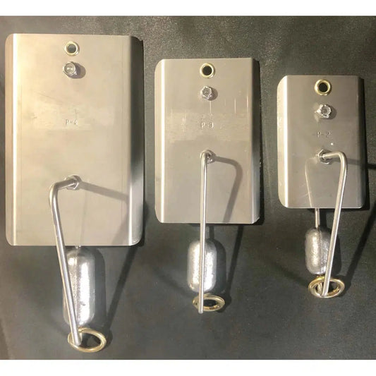 Hookem Stainless Steel Planer Paravane-Downriggers & Accessories-Hookem-Size 2: 75mm x 50mm-Fishing Station