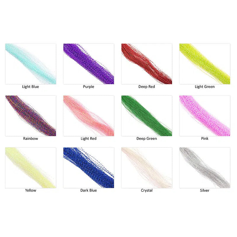 Load image into Gallery viewer, Hookem Tinsel Flash Hair and Skin-Fly Fishing - Fly Tying Material-Hookem-Deep Red-Fishing Station