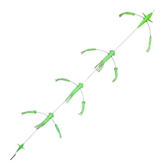 Hookem Surface Teaser Excited Bird Flip Flop-Teasers-Hookem-Lumo Glow-Fishing Station