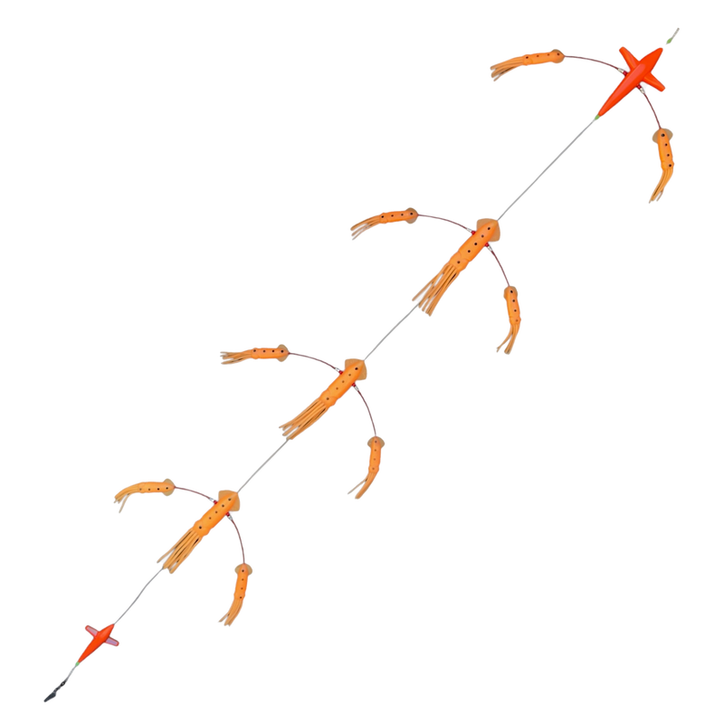 Load image into Gallery viewer, Hookem Surface Teaser Excited Bird Flip Flop-Teasers-Hookem-Orange Glow-Fishing Station