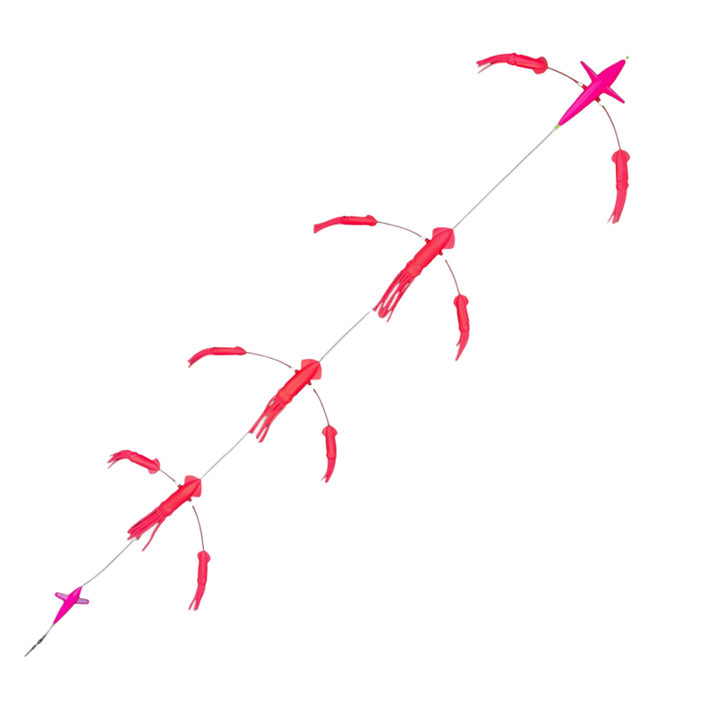 Load image into Gallery viewer, Hookem Surface Teaser Excited Bird Flip Flop-Teasers-Hookem-Pink Glow-Fishing Station