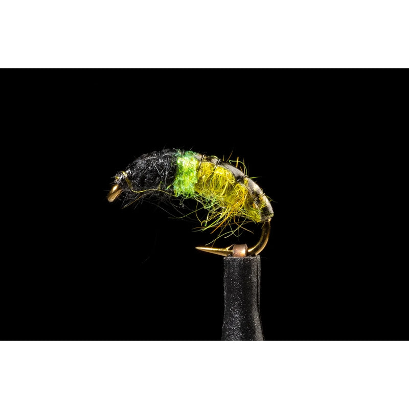 Load image into Gallery viewer, Hot Spot Czech Nymph Freshwater Fly-Lure - Freshwater Fly-Manic Tackle Project-Caddis Olive-#12-Fishing Station