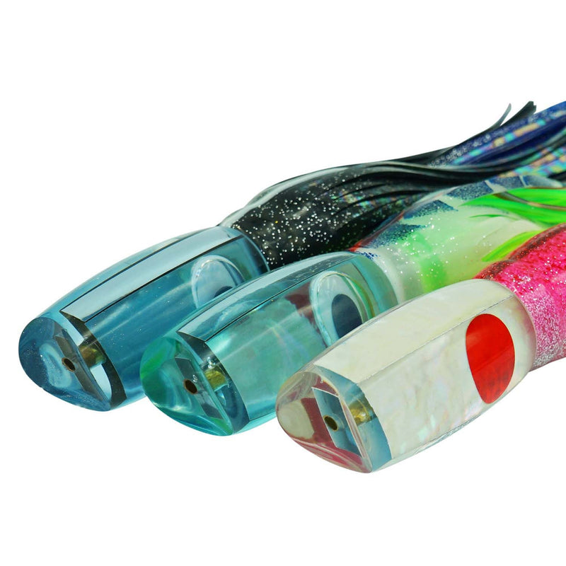 Load image into Gallery viewer, JB Lures Medium Chopper-Lure - Skirted Trolling-JB Lures-White Head-Fishing Station