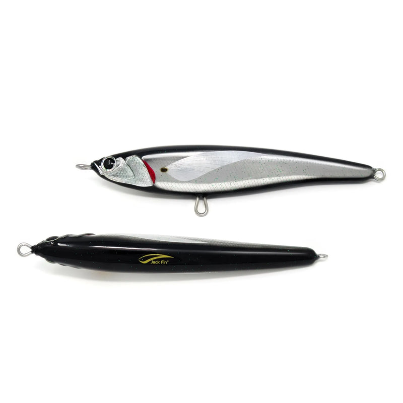 Load image into Gallery viewer, Jack Fin Pelagus Sinking Stickbait Lure-Lure - Poppers, Stickbaits & Pencils-Jack Fin-Black-90S-Fishing Station
