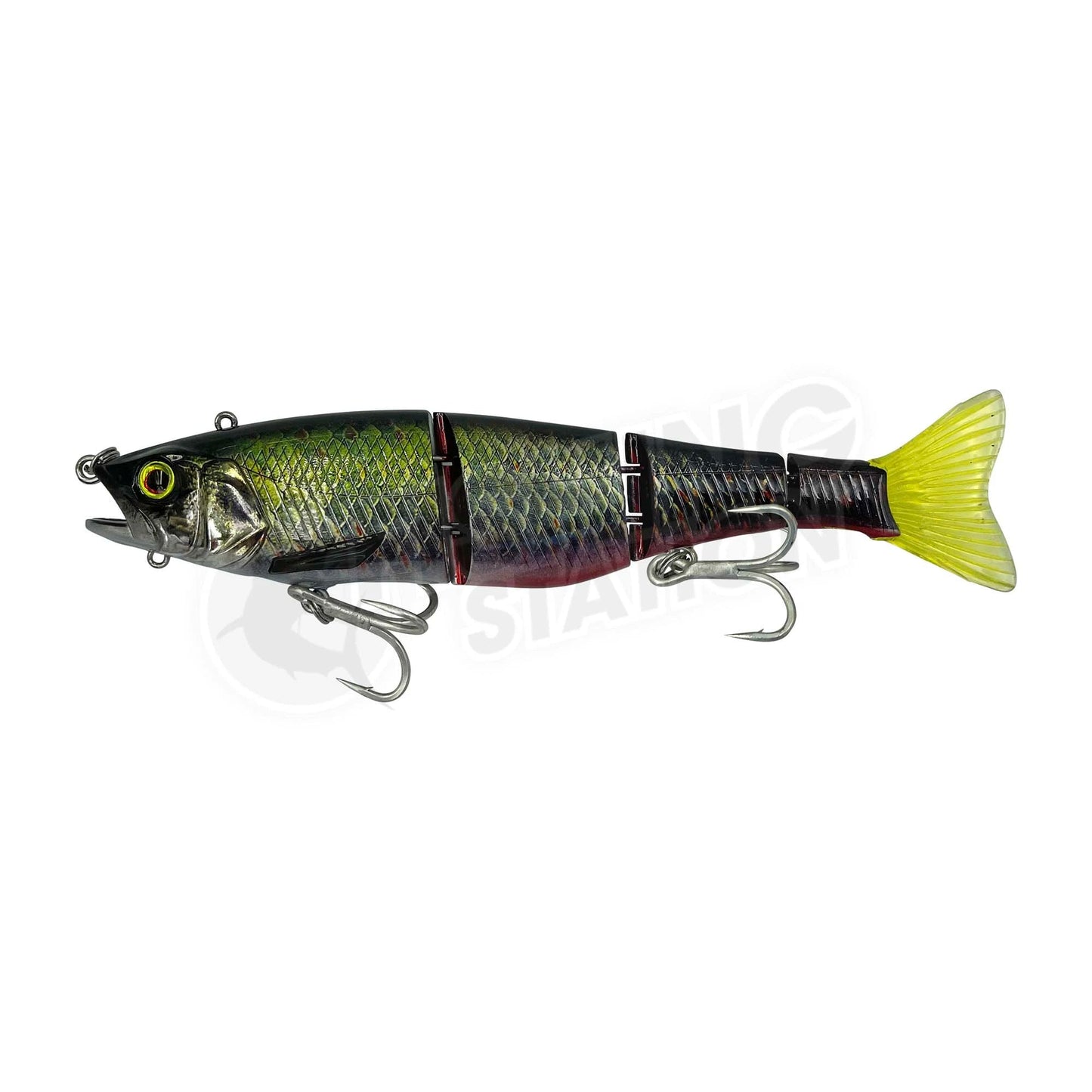 Jackall Gantia Suspending Swimbait-Lure - Swimbait-Jackall-RT Black Pirarucu-Fishing Station