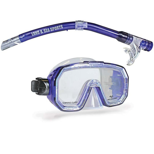 Land & Sea Kakadu Junior Silicone Snorkel-Snorkelling & Spearfishing-Land & Sea-Cobalt-Fishing Station