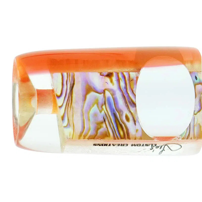 Load image into Gallery viewer, Leo's Lures 7"-Lure - Skirted Trolling-Leo's Custom Creations-Orange Head-Fishing Station