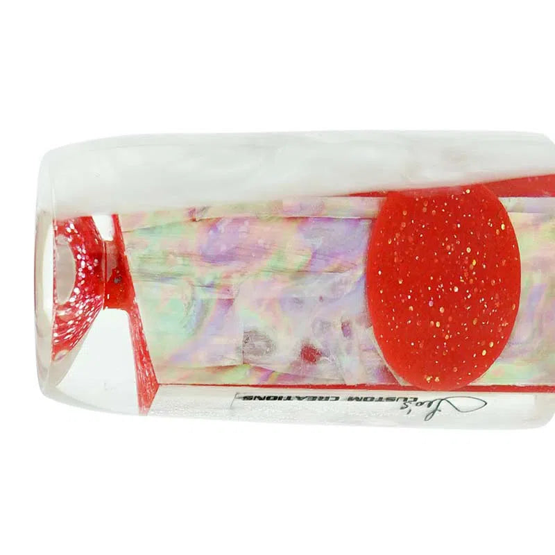 Load image into Gallery viewer, Leo's Lures 7"-Lure - Skirted Trolling-Leo's Custom Creations-Pearl White Head-Fishing Station