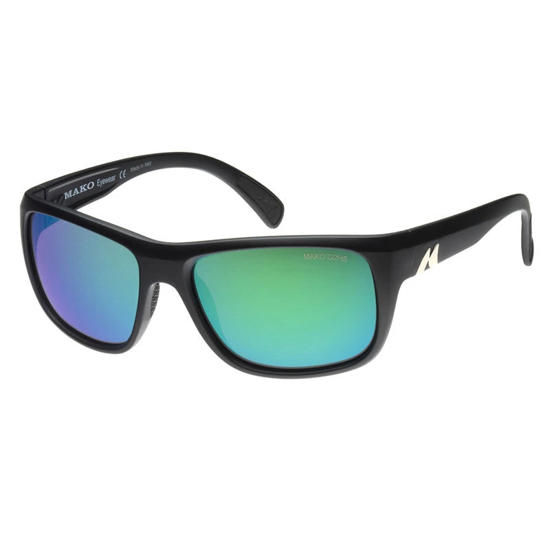 Load image into Gallery viewer, Mako Polarised Sunglasses - Apex-Sunglasses-Mako-Mt Blk Glass HD Green Mirror Rose (9601-M01-G2H5)-Fishing Station