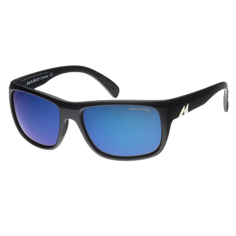 Load image into Gallery viewer, Mako Polarised Sunglasses - Apex-Sunglasses-Mako-Mt Blk Glass HDIR Blue Mirror (9601-M01-G1HR6)-Fishing Station