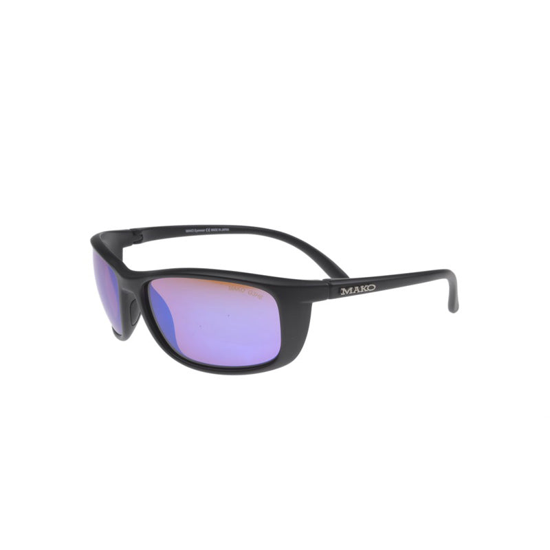 Load image into Gallery viewer, Mako Polarised Sunglasses - Blade-Sunglasses-Mako-Mt Blk Glass HD Copper Blue Mirror (9569-M01-G3H6)-Fishing Station