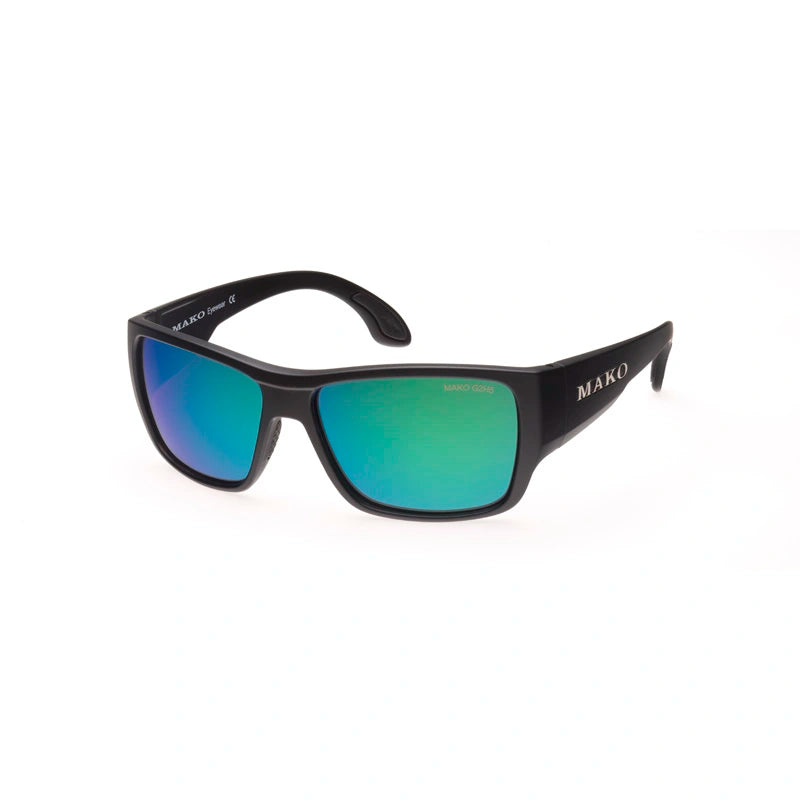 Load image into Gallery viewer, Mako Polarised Sunglasses - Covert-Sunglasses-Mako-Mt Blk Glass HD Green Mirror Rose (9596-M01-G2H5)-Fishing Station