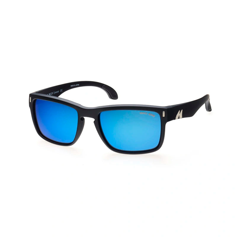 Load image into Gallery viewer, Mako Polarised Sunglasses - GT-Sunglasses-Mako-Mt Blk Glass HD Copper Blue Mirror (9583-M01-G3H6)-Fishing Station