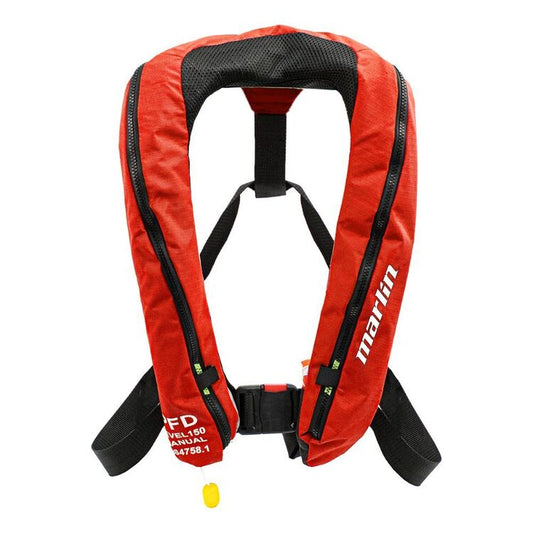 Marlin Adult 360D Red Inflatable PFD - L150-Life Jackets & PFDs-Marlin-Red-Fishing Station