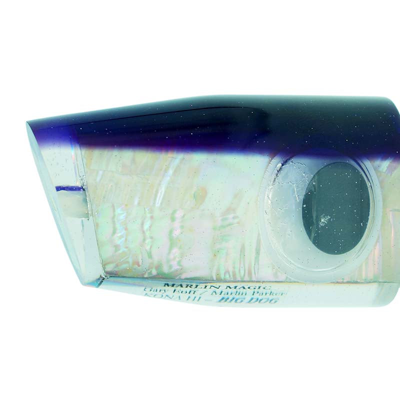 Load image into Gallery viewer, Marlin Magic Big Dog-Lure - Skirted Trolling-Marlin Magic-Purple/White Shell-Fishing Station