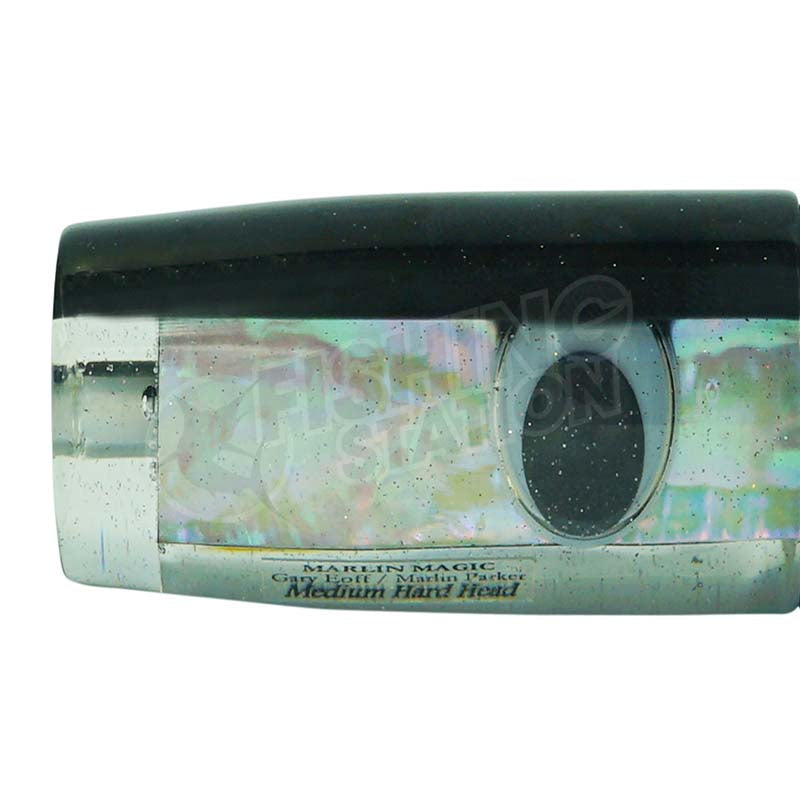 Load image into Gallery viewer, Marlin Magic Medium Hard Head-Lure - Skirted Trolling-Marlin Magic-Black/White-Fishing Station